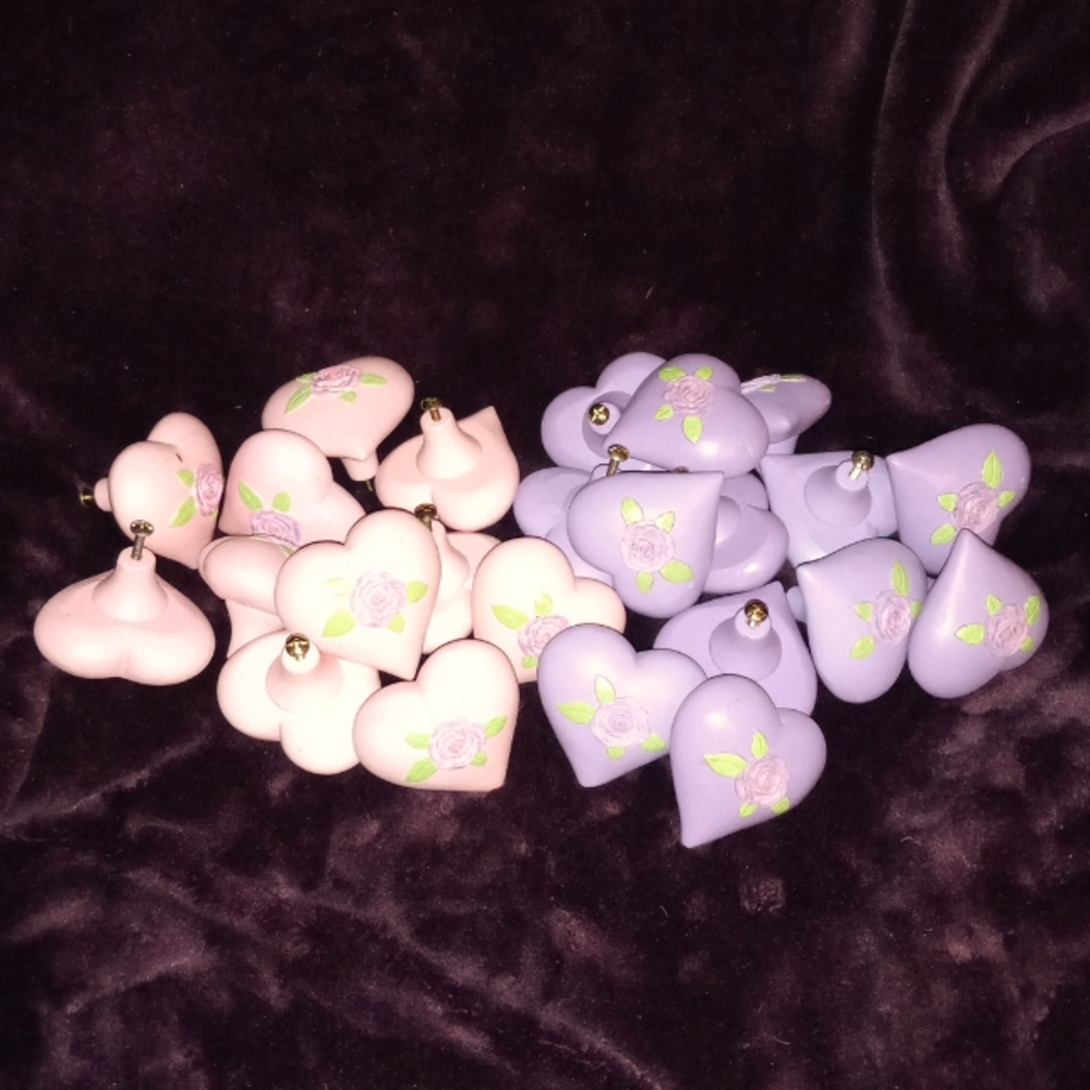 Girls drawer pulls, hearts